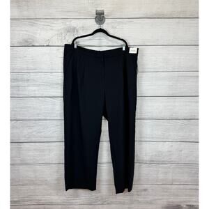 Abercrombie & Fitch Plus Size Black Ultra High Rise Wide Leg Pants Size 22 Long